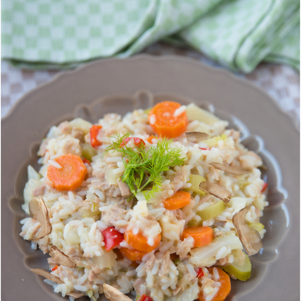 Pilaf romanesc cu carne de pui
