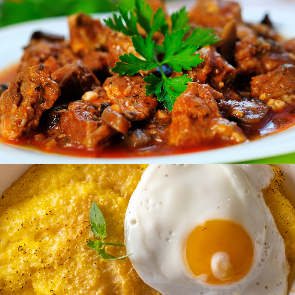 Tochitura cu mamaliguta si ou - 1 kg